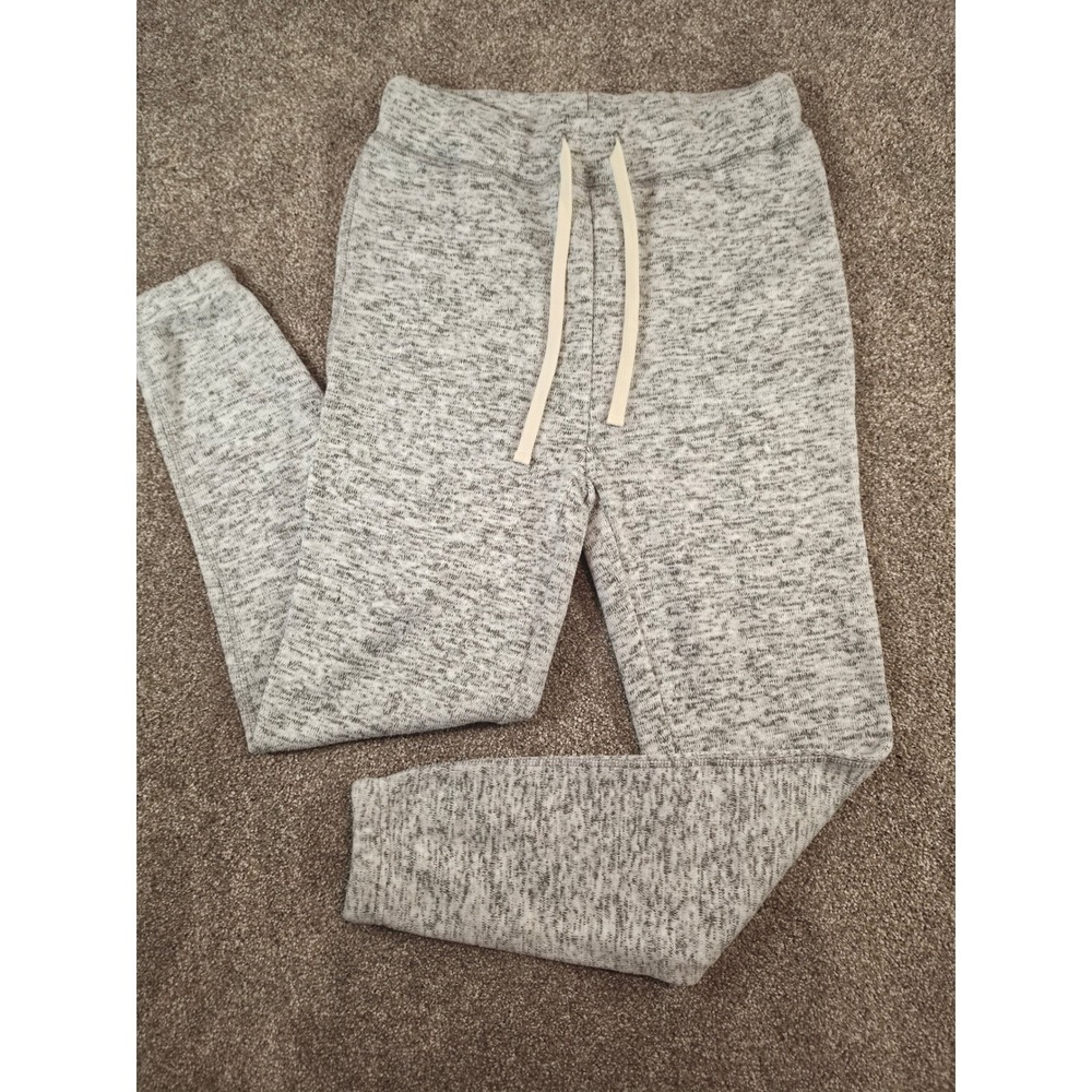 Thread & Supply Womens Marled Grey Knit Joggers Fleece Lined Sweatpants Small